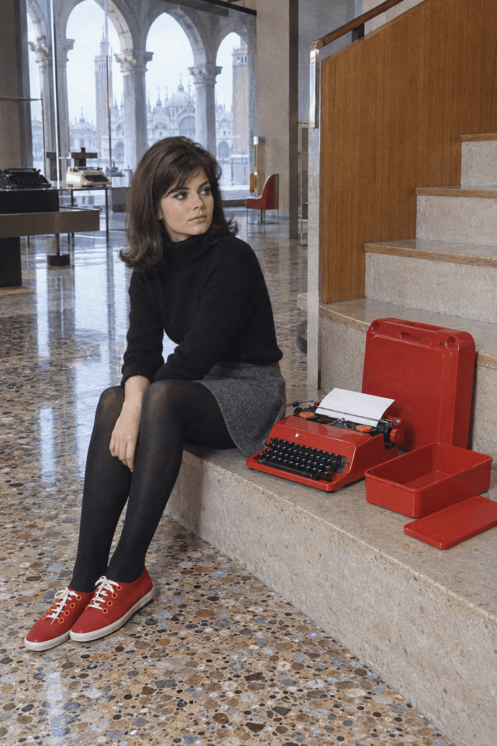 Olivetti × Superga Valentine 2750, in use