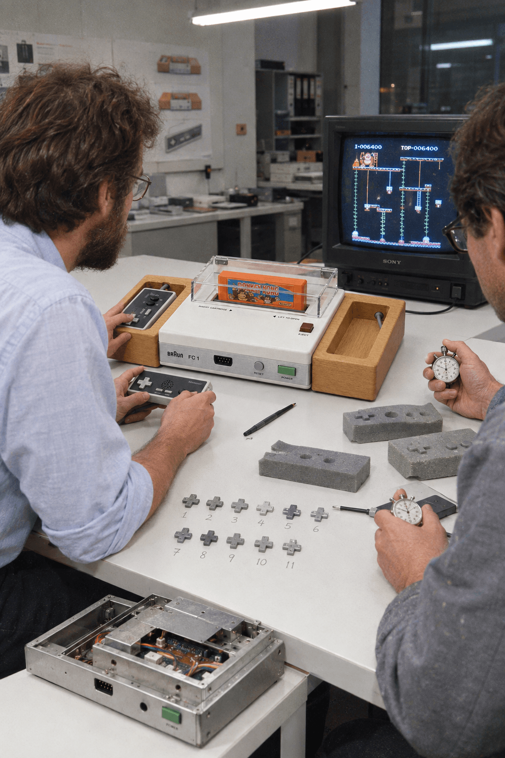 Braun × Nintendo FC 1, in use