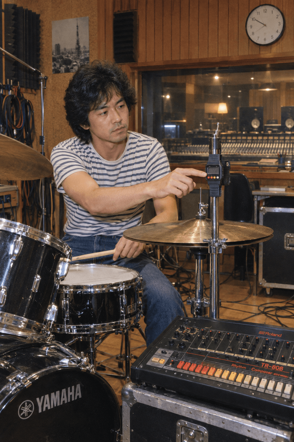 Roland × SEIKO TR-W8 Rhythm Watch, in use