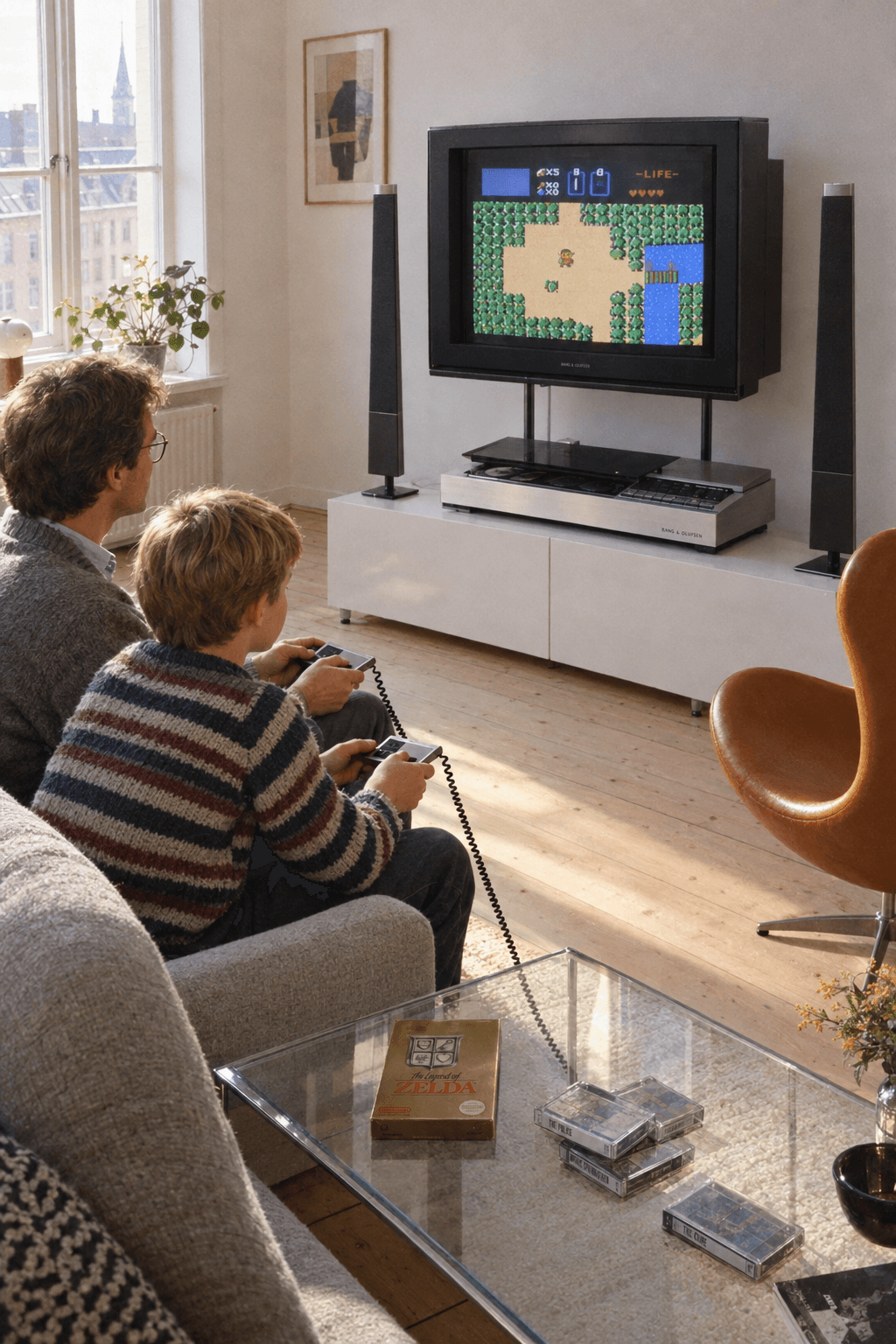Nintendo × Bang & Olufsen Beocenter 7700 NES, in use