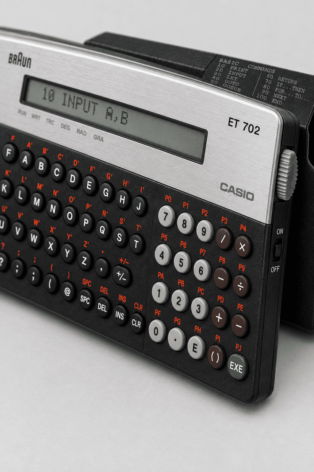 Braun × Casio ET 702, detail