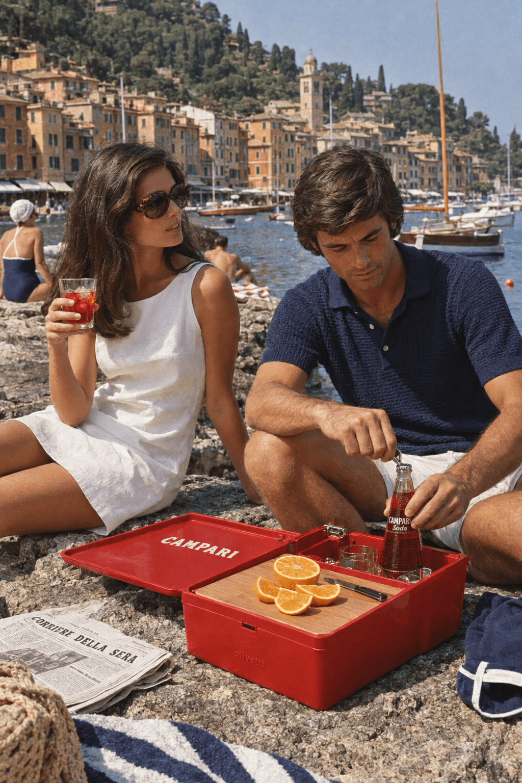 Olivetti × Campari Valentine Aperitivo, in use