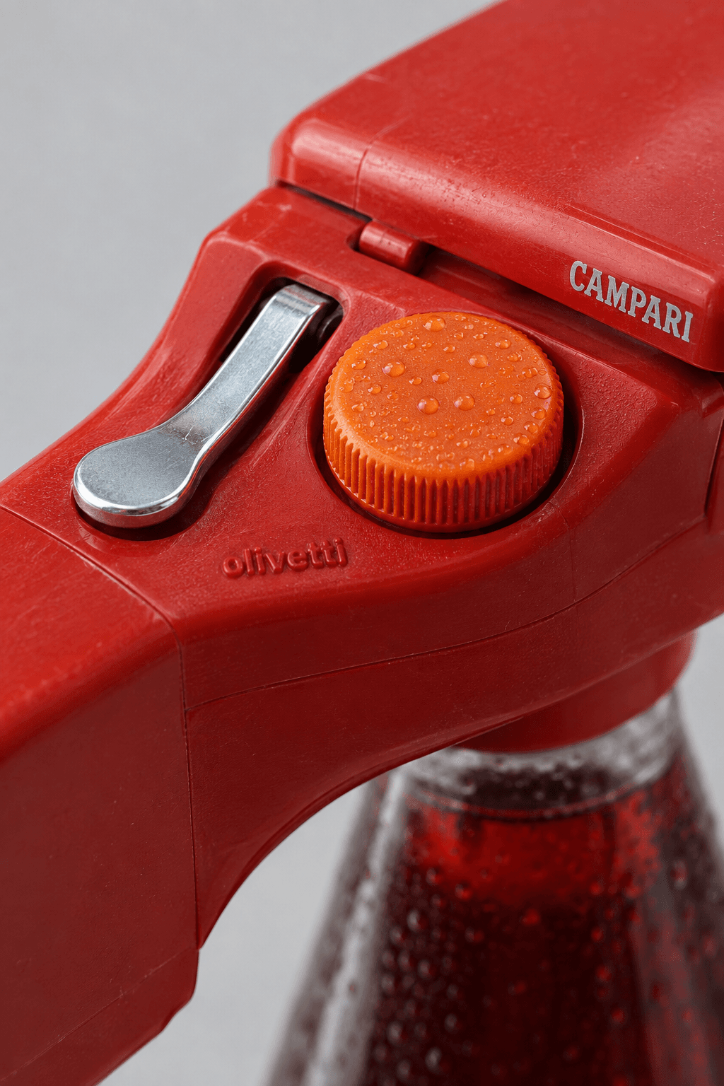 Olivetti × Campari Valentine Aperitivo, detail