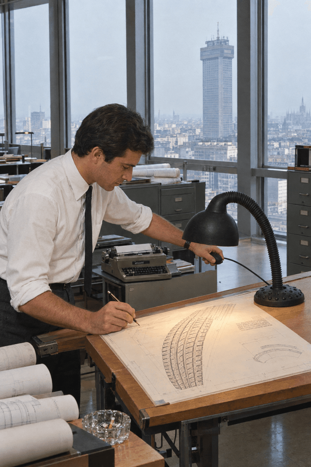 Artemide × Pirelli Mescola, in use