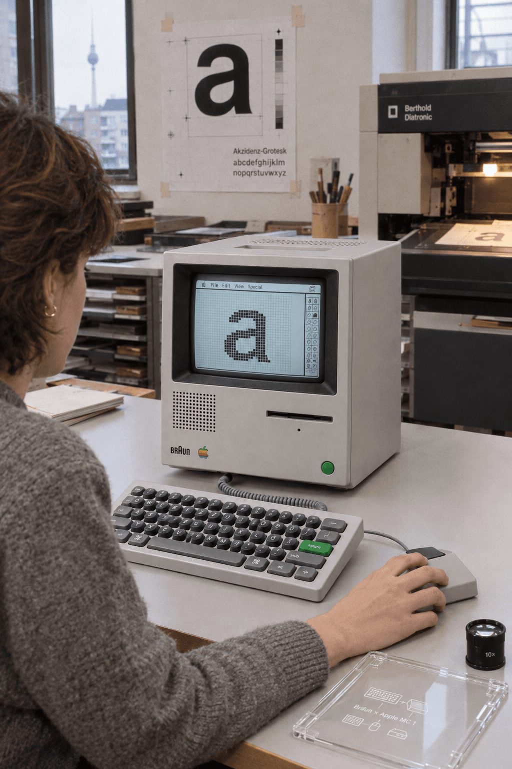 Braun × Apple MC 1, in use