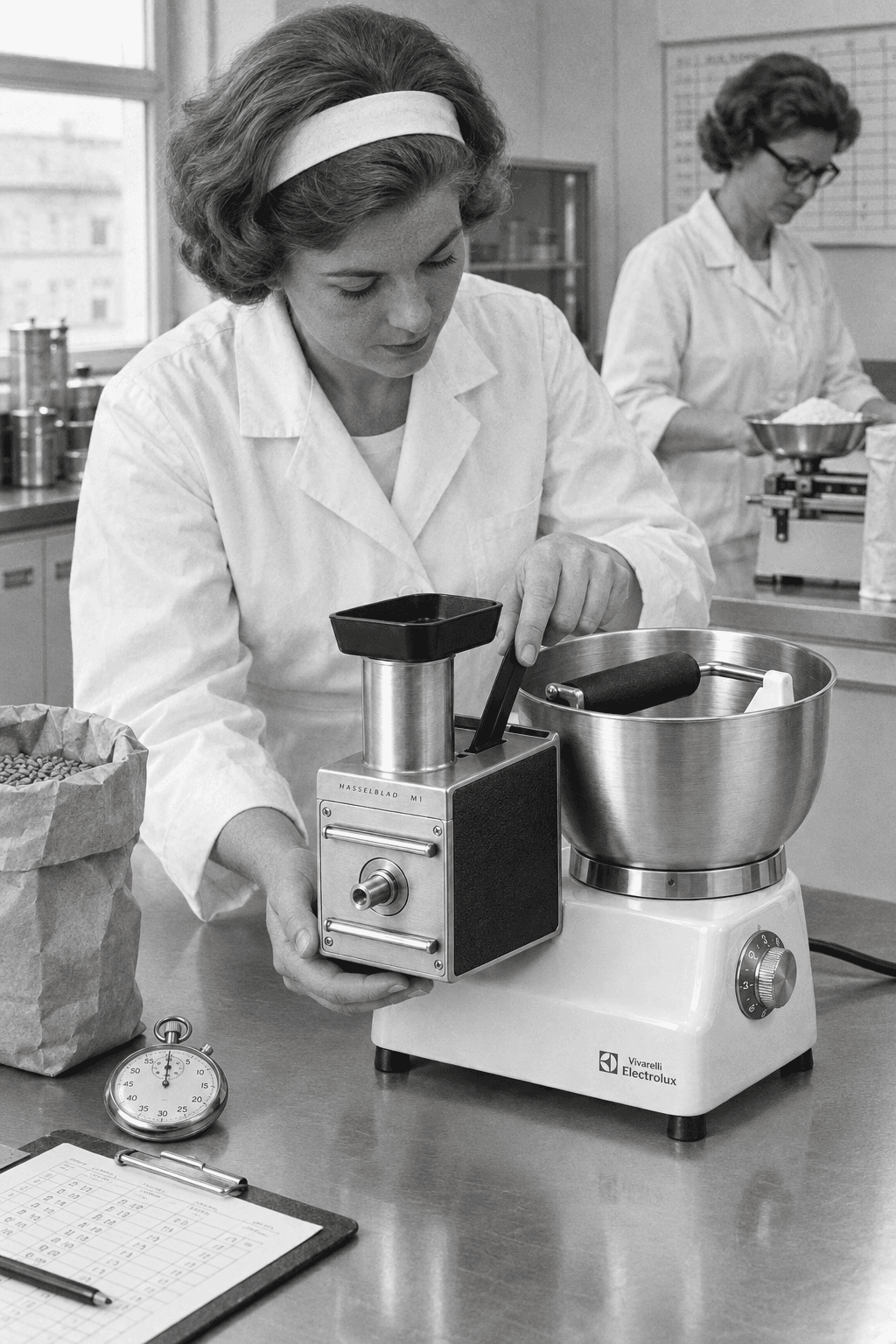 Electrolux × Hasselblad Assistent 500, in use