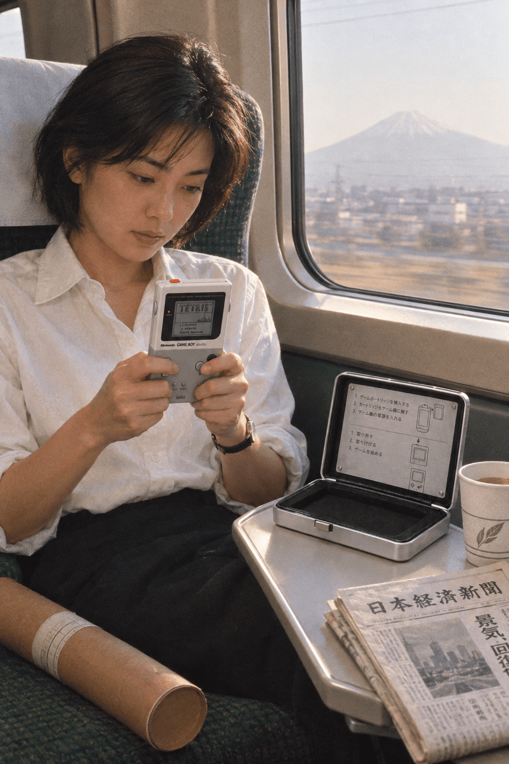 Nintendo × Braun Game Boy studio DMG-S01, in use