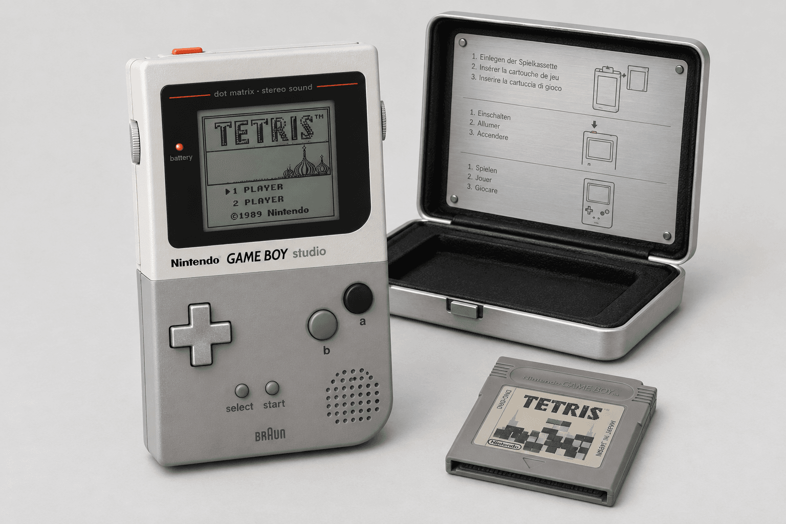 Nintendo × Braun Game Boy studio DMG-S01