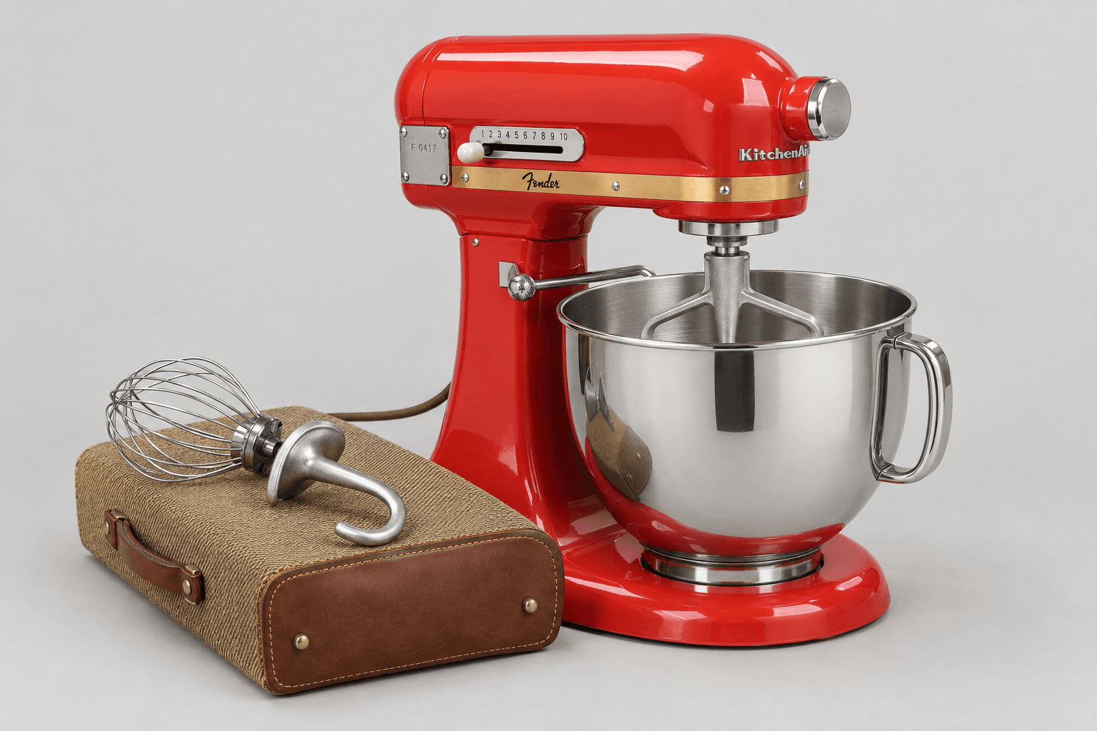 KitchenAid × Fender Model K5-F, studio photograph
