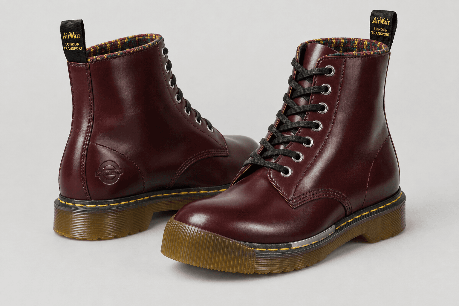 Dr. Martens × London Transport 1760, studio photograph