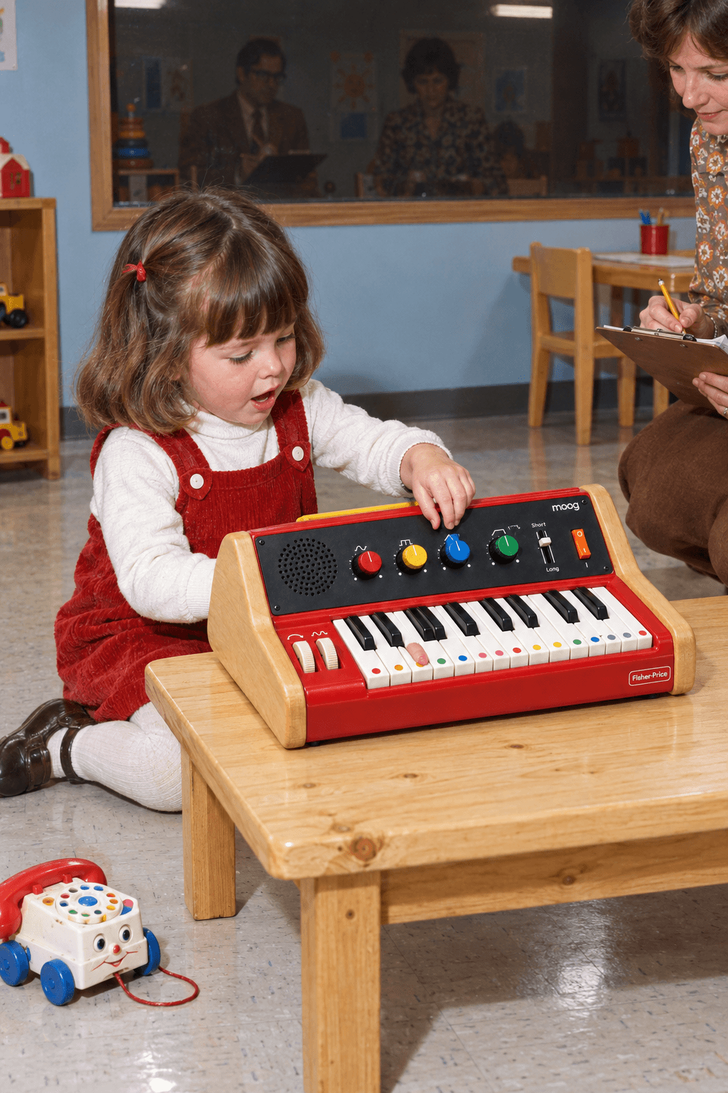 Fisher-Price × Moog No. 942 Sound Maker, in use