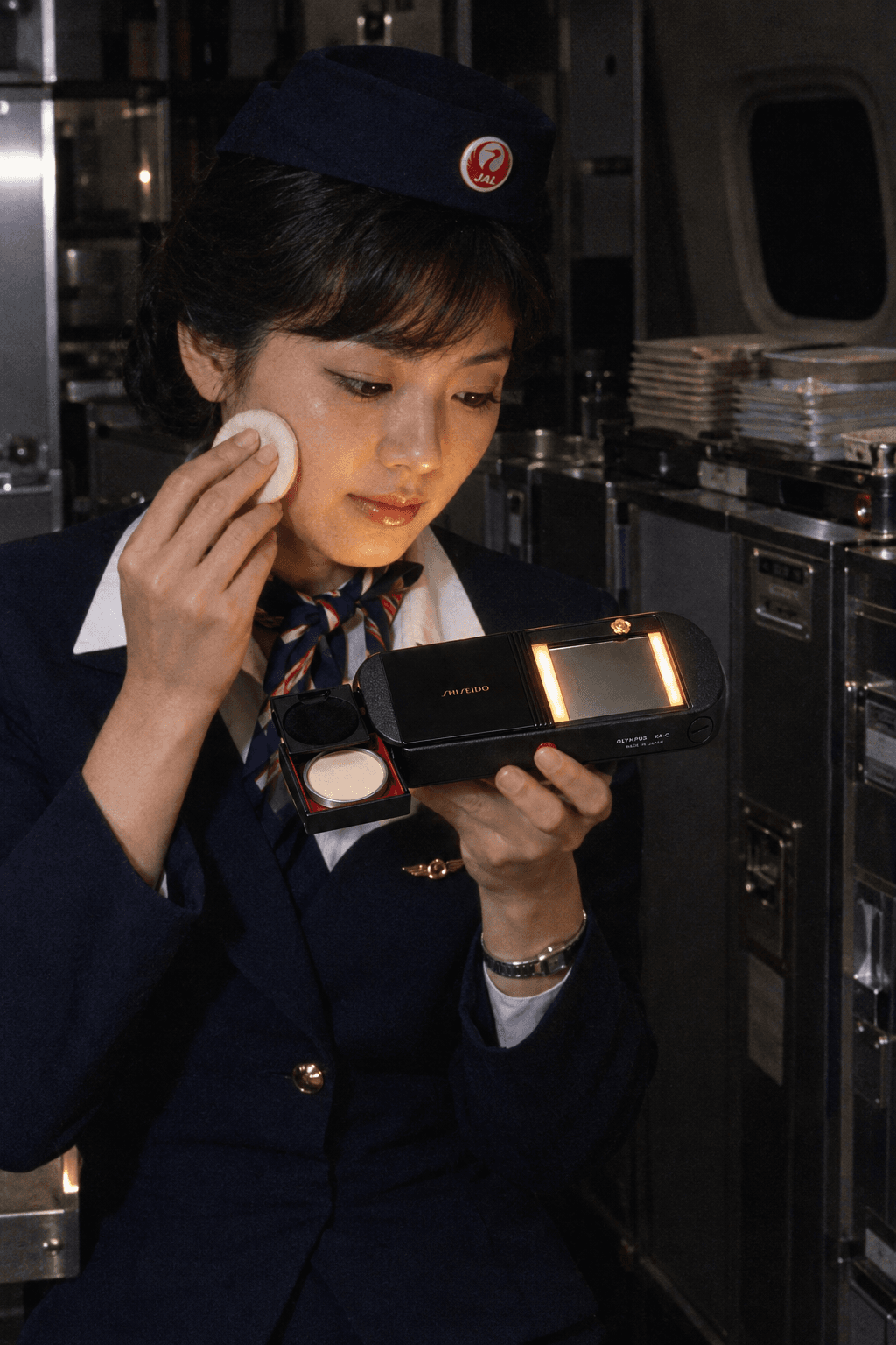 Olympus × Shiseido XA-C, in use
